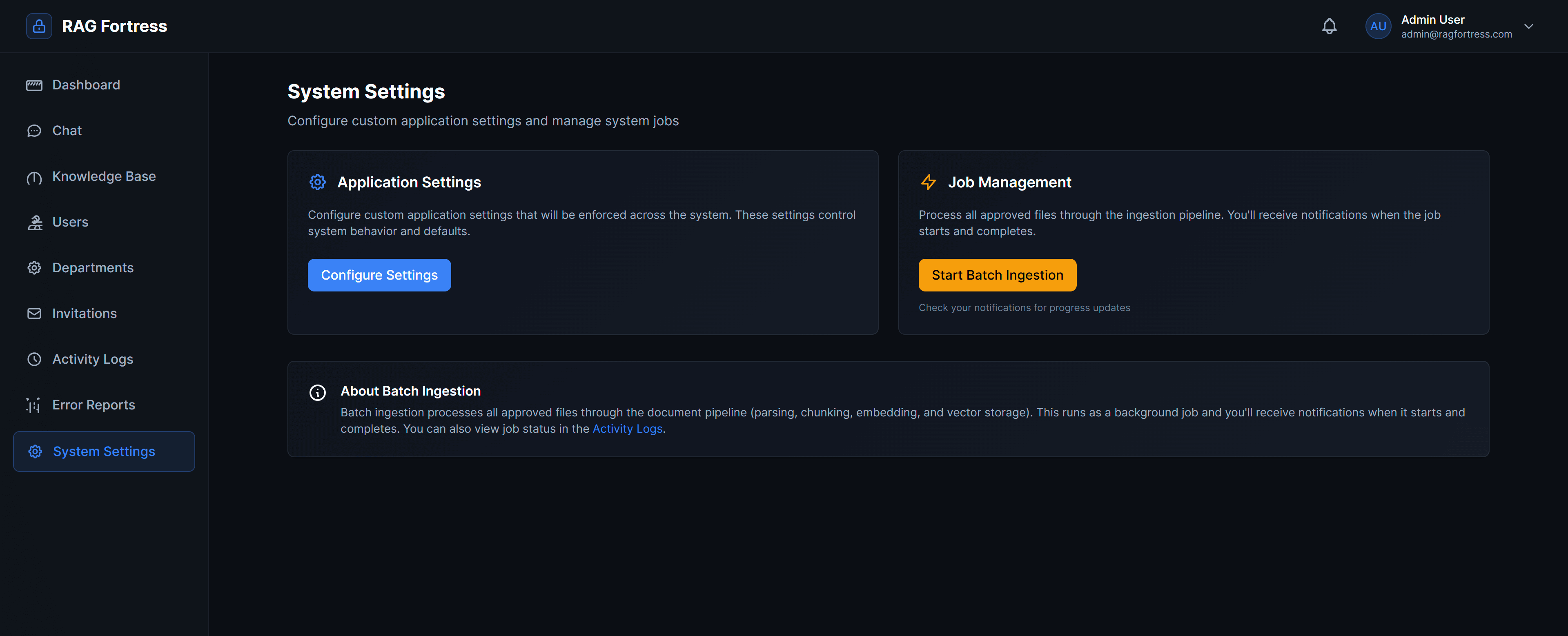Application Settings